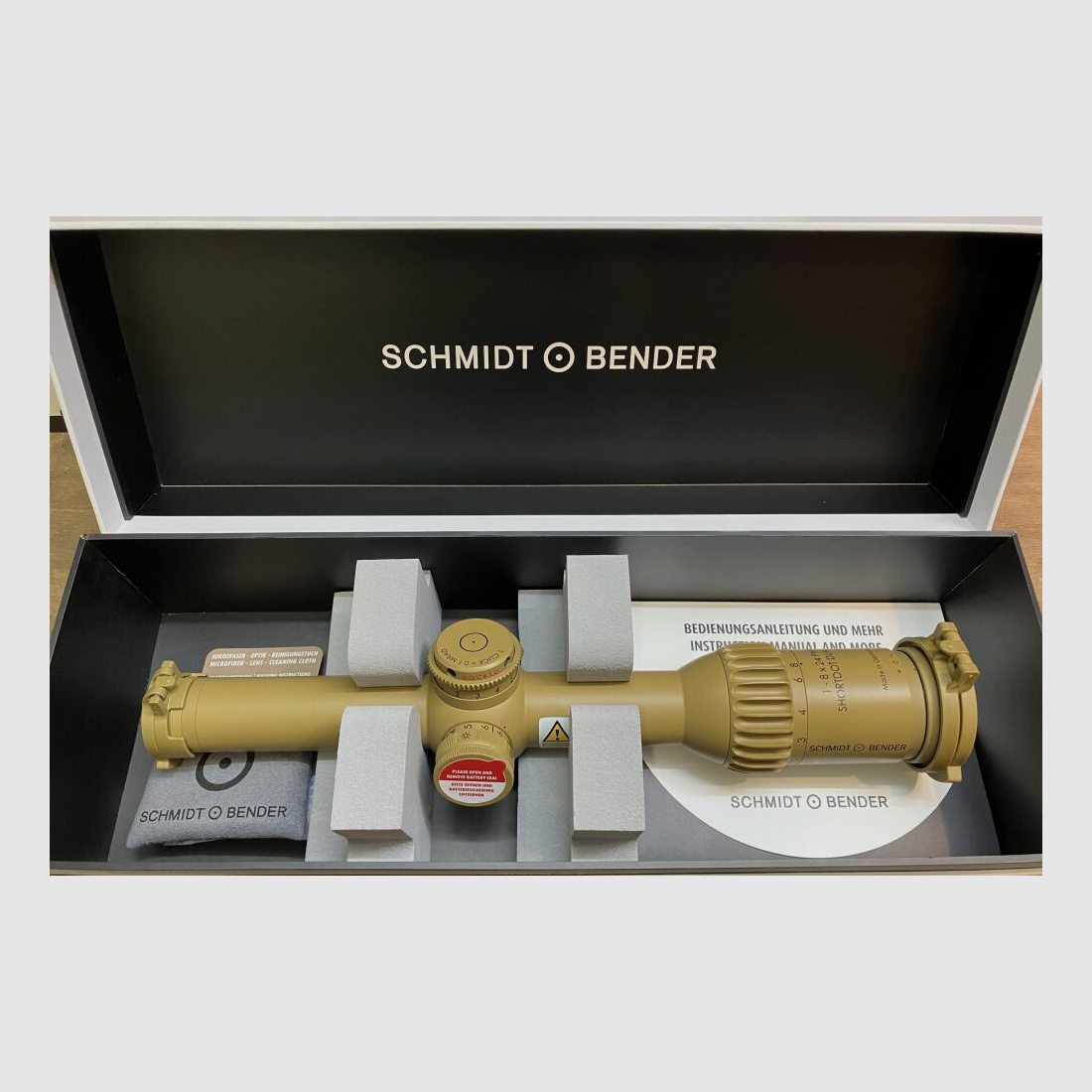 Schmidt & Bender 1-8X24 PM II ShortDot Dual CC MDR-T6 Ral 8000