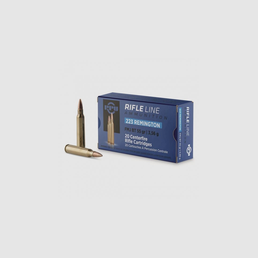 PPU .223 Rem FMJ-BT 55 gr (20 Stk.), Bild 1 von 2