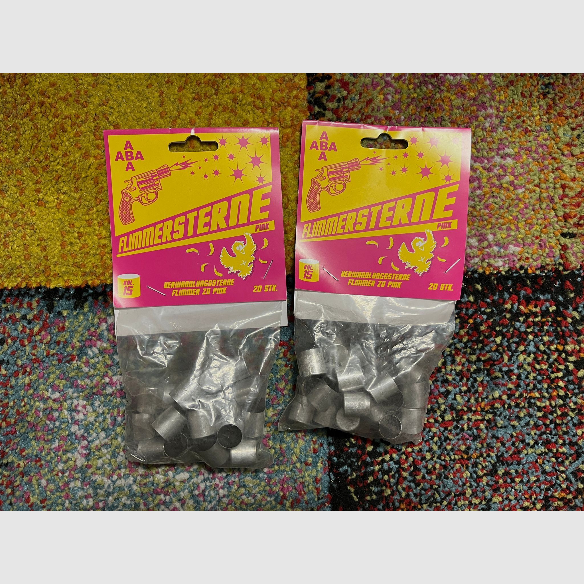 15mm Pyromunition ABA Flimmersterne Pink