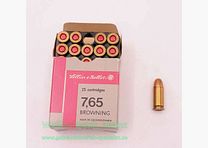 Sellier & Bellot CZ munición para pistolas 7,65mm Browning/.32ACP