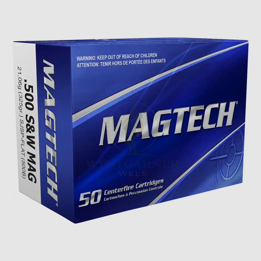 Magtech .500 S&W Teilmantel Flachkopf 21,0g/325grs., Bild 1 von 3