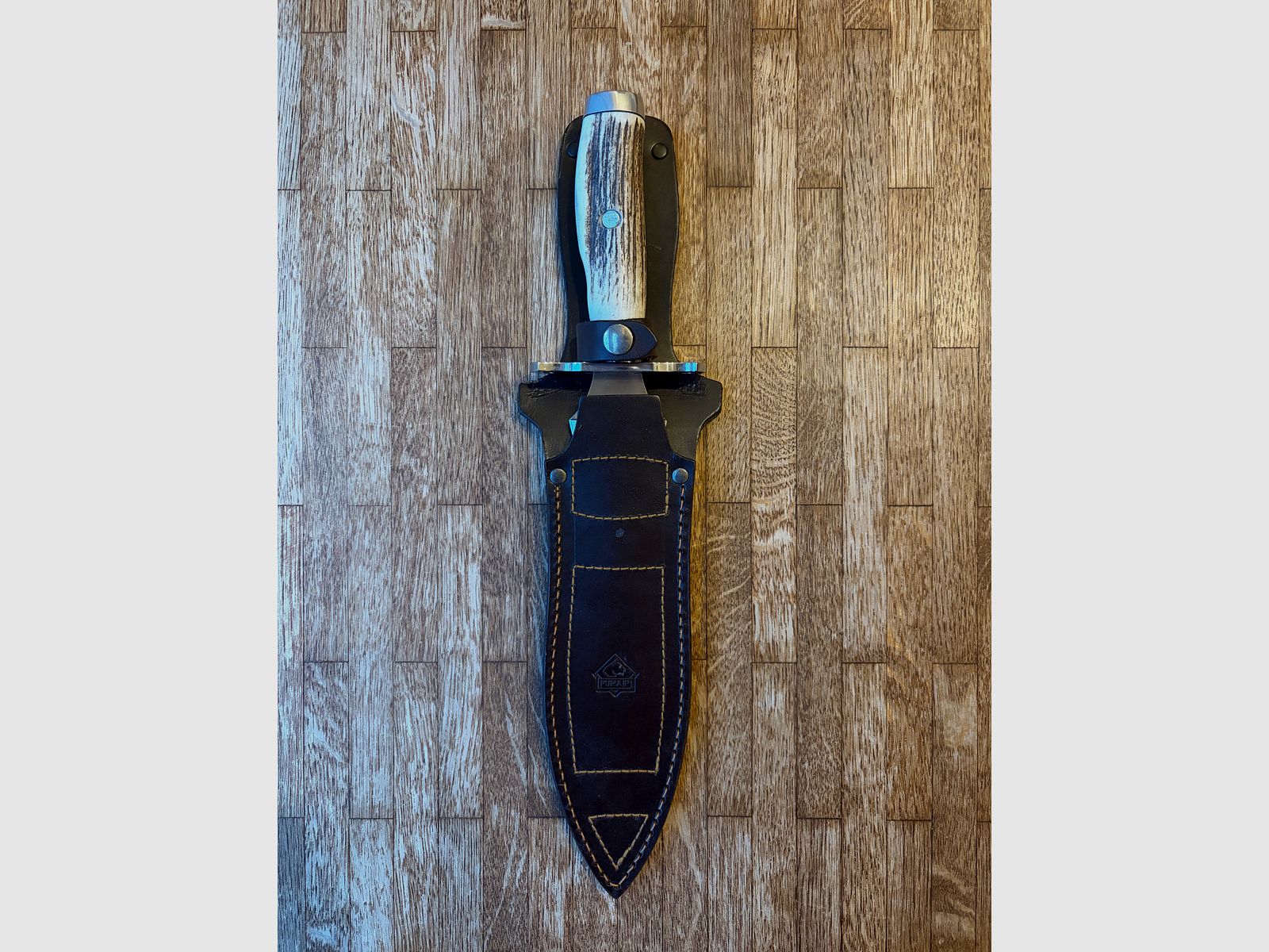 PUMA IP Catcher II Stag cuchillo de caza Bowie cuchillo de doble filo