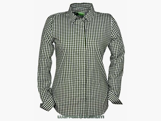 Skogen Bluse Outdoor Karo Oliv