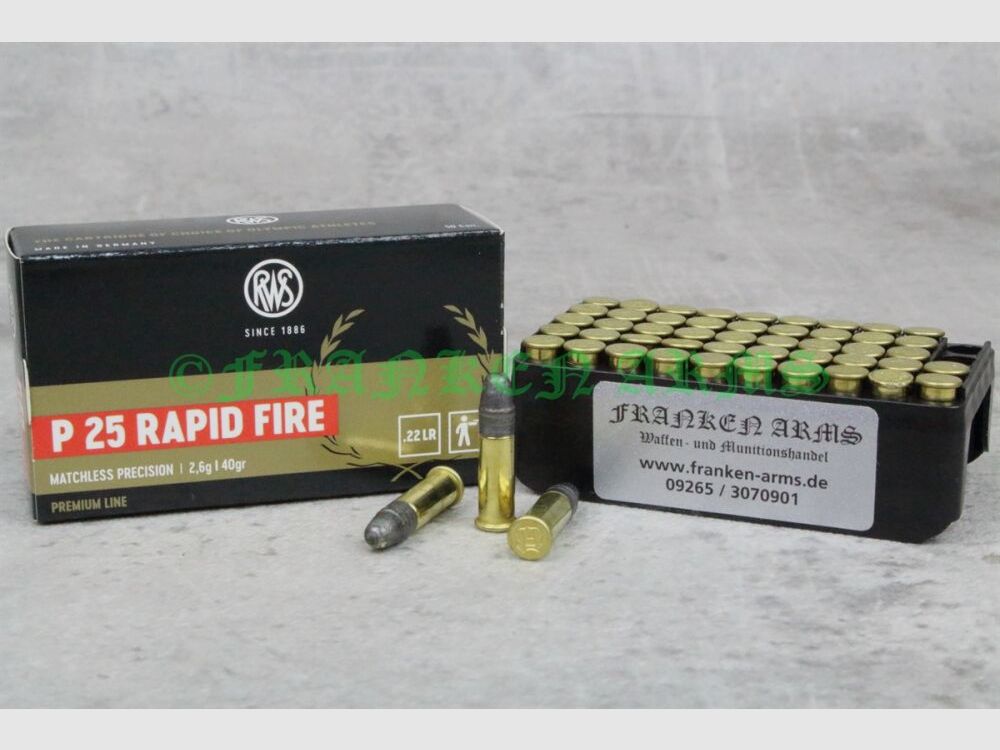 RWS P25 RAPID FIRE 50Stück Staffelpreise
