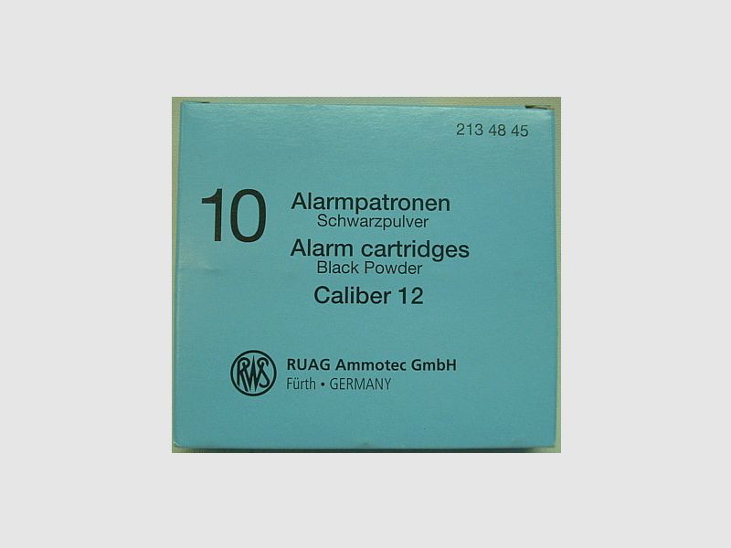 Alarm pattern. Cal.12 - cardboard, 44mm sleeve -a10