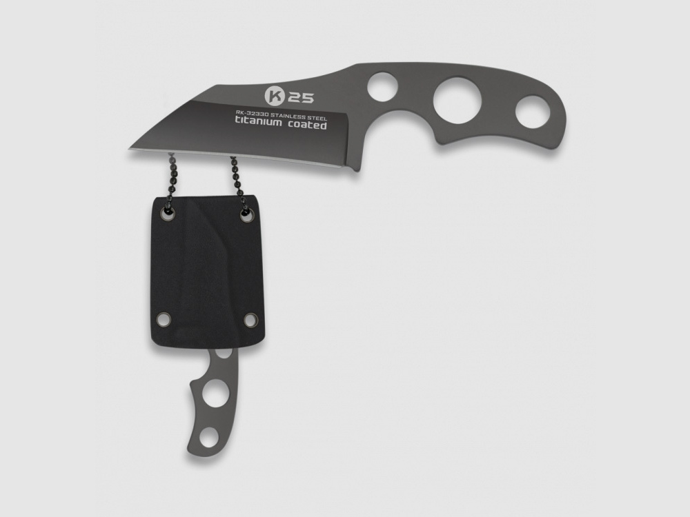 K25 Neckknife Titan beschichtet mit Kydex-Scheide
