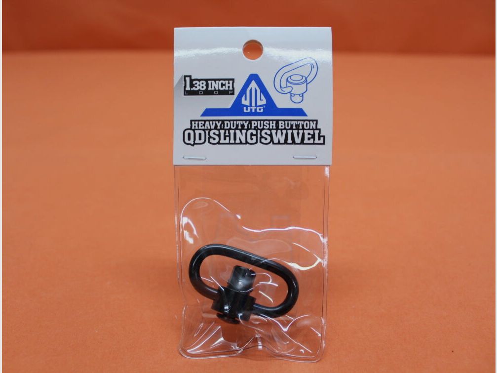 UTG - Leapers UTG Heavy Duty Push Button QD Sling Swivel 1.25" Steel (TL-QDSW18) Standard/ QD Riemenbügel