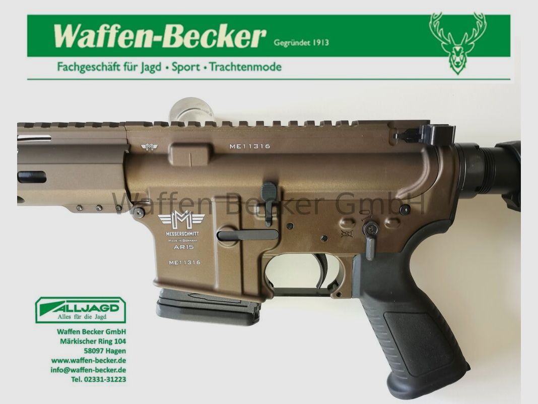 Messerschmitt, Waffen Schumacher Messerschmitt AR15 Kal. .223Rem. 16,75" bronze