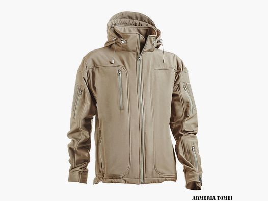 NERG OPENLAND – SOFTSHELL-JACKE Coyote Tan