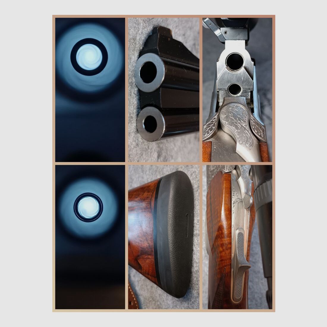 Krieghoff Ulm Ultra TS Zeiss Variopoint 2,5-10x50 calcio a pompa* RH con occhio sinistro