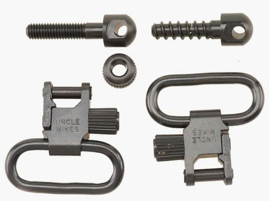 Uncle Mike's QD Riemenbuis Set met Houten en Machine Schroef 1" Zwart