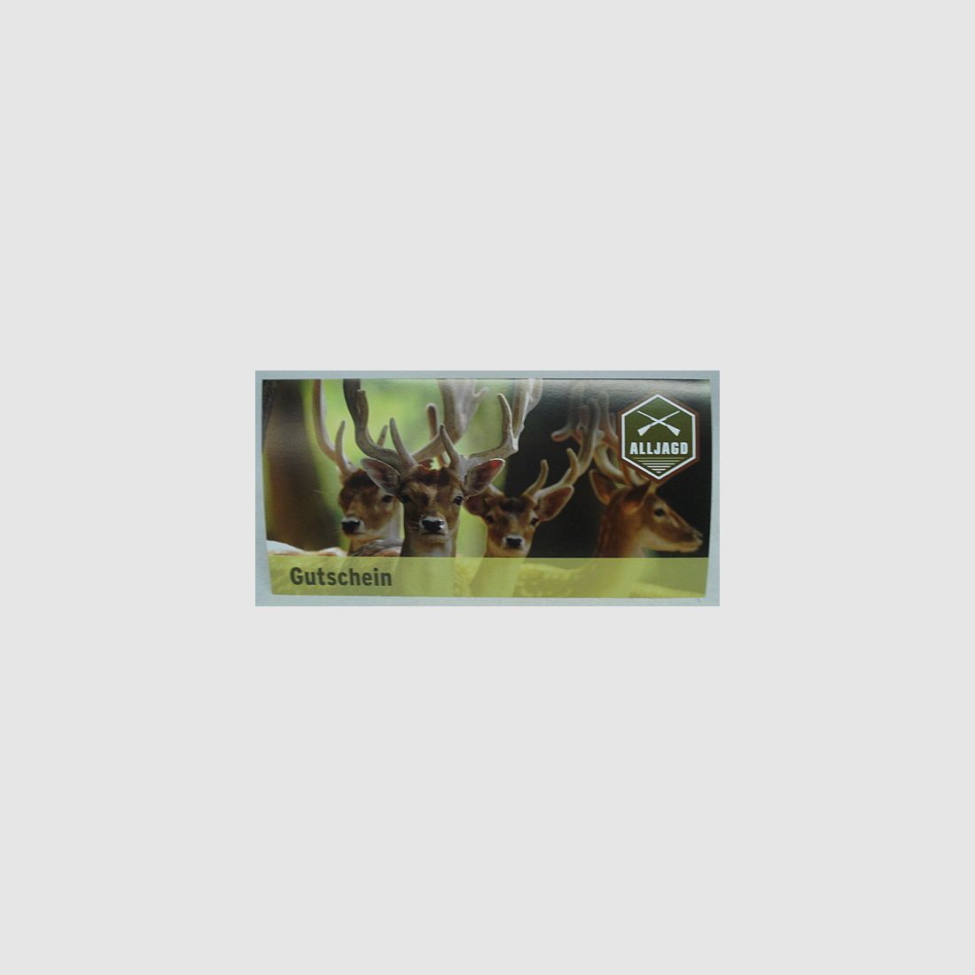Gutschein Jäger mit Kuvert -