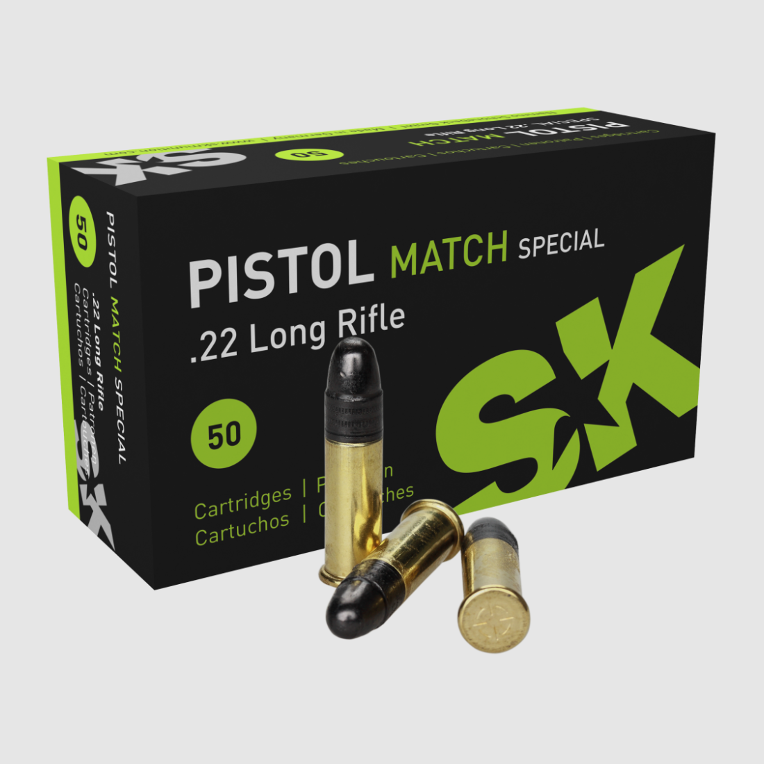 22lr SK Pistol Match SPEZIAL, 291m/s LRN 40gr VE50