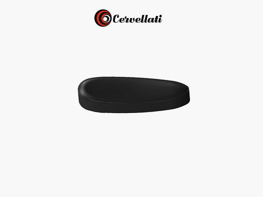 CERVELLATI Rubber Butt Pad 23mm Black