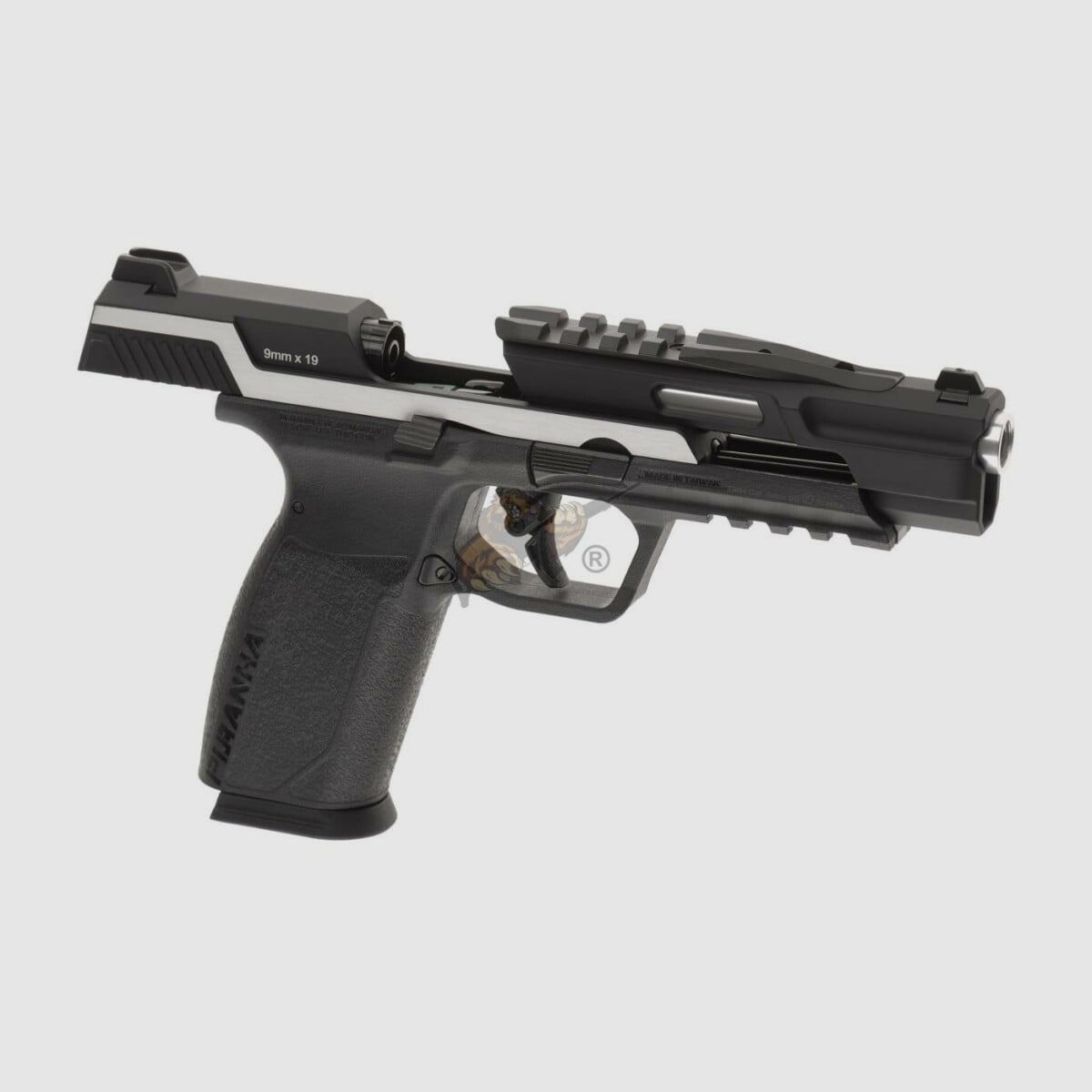 G&G Piranha TR GBB Airsoft Pistole in schwarz/silber -F-