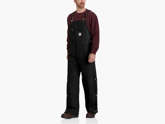 Carhartt Insulated Bib Overall Men's Black M