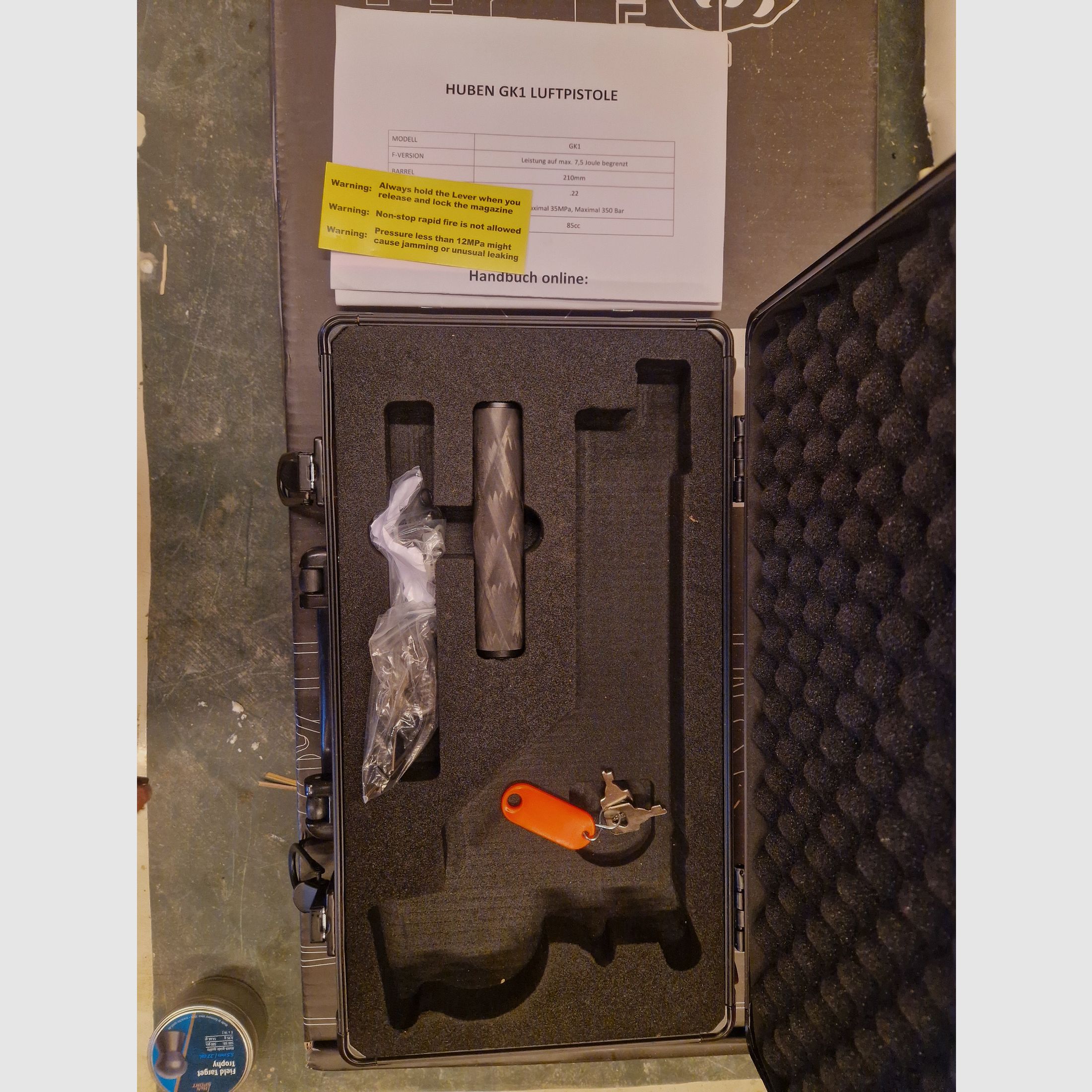 Huben GK1 con silenciador