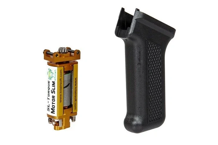 Chwyt pistoletowy Slim + silnik SL-Torque do replik typu AK - czarny
