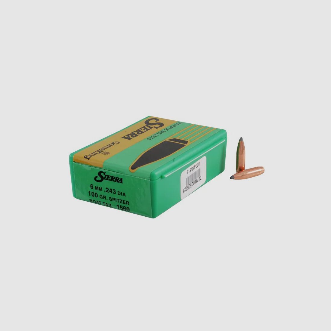 Sierra Bullet 6mm/.243 100GR SBT 100 pieces