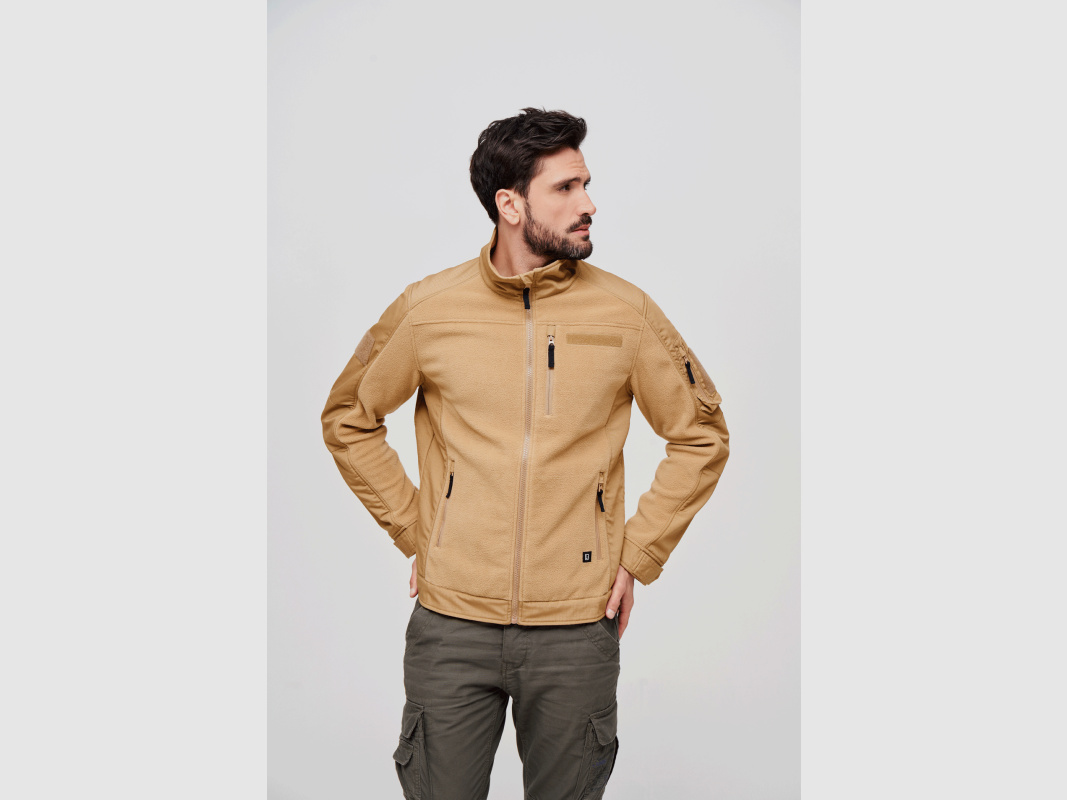 Brandit Herren Fleecejacke Ripstop