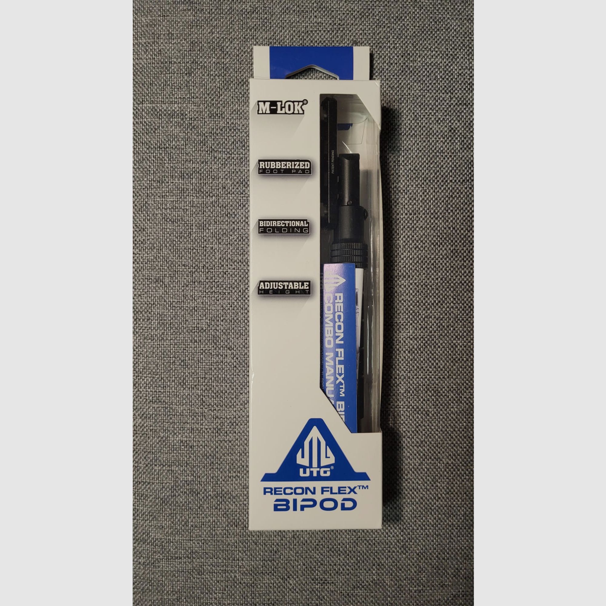 UTG Recon Flex Zweibein, M-LOK, Höhe 8"-12"