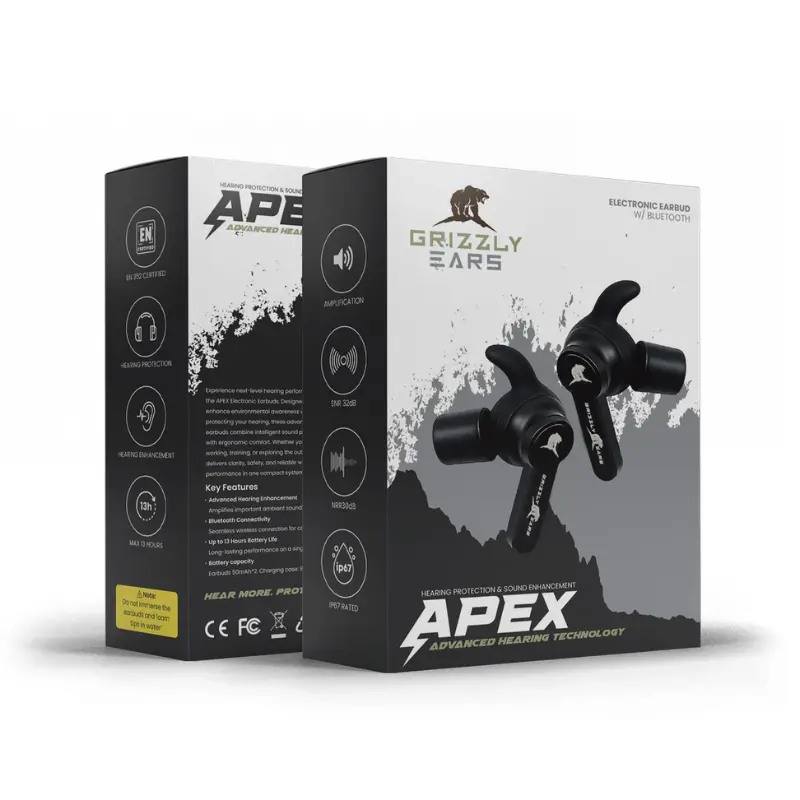 Grizzly Ears Auricolari Elettronici APEX