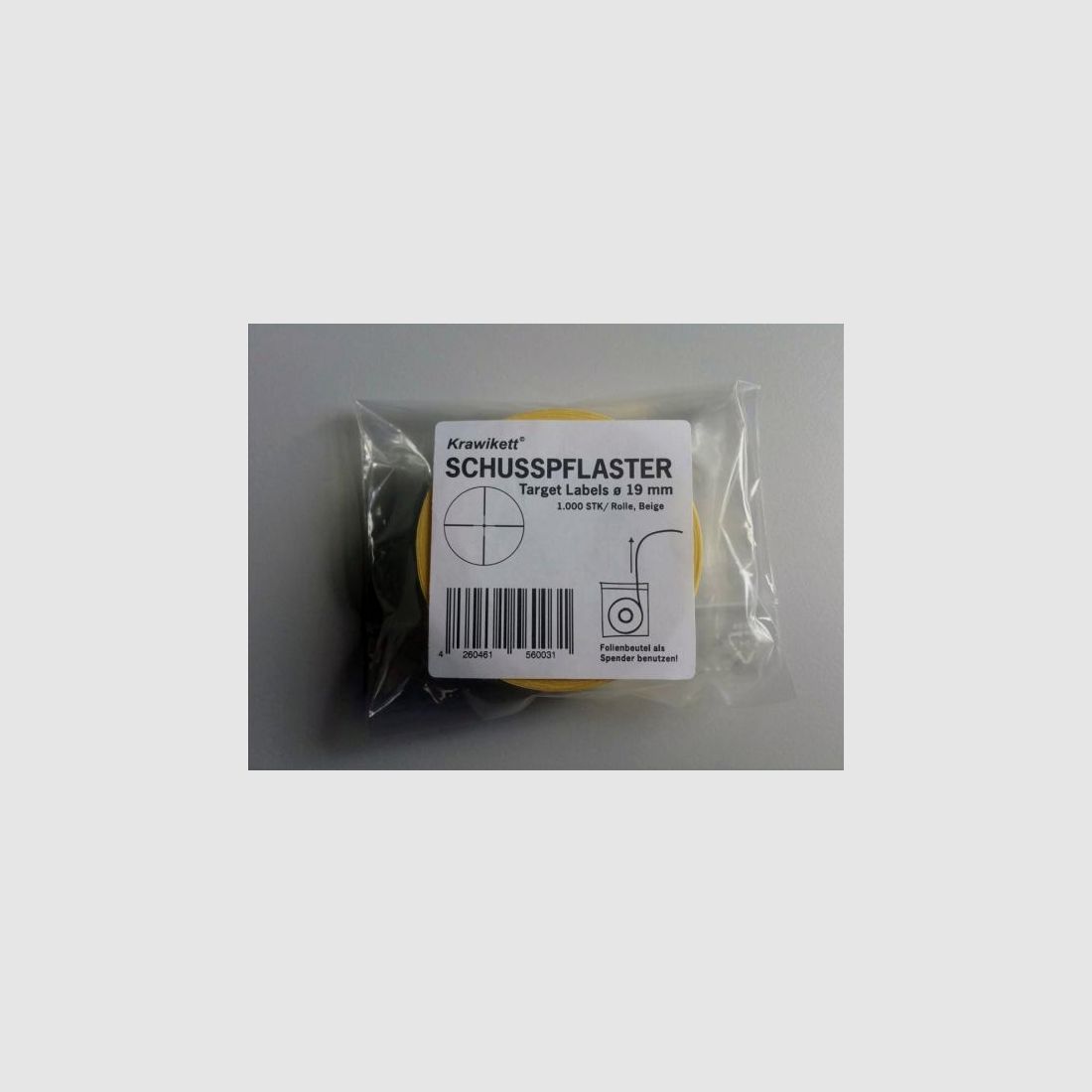 KRAWIKETT Schusspflaster 19 mm beige 1000 Stk