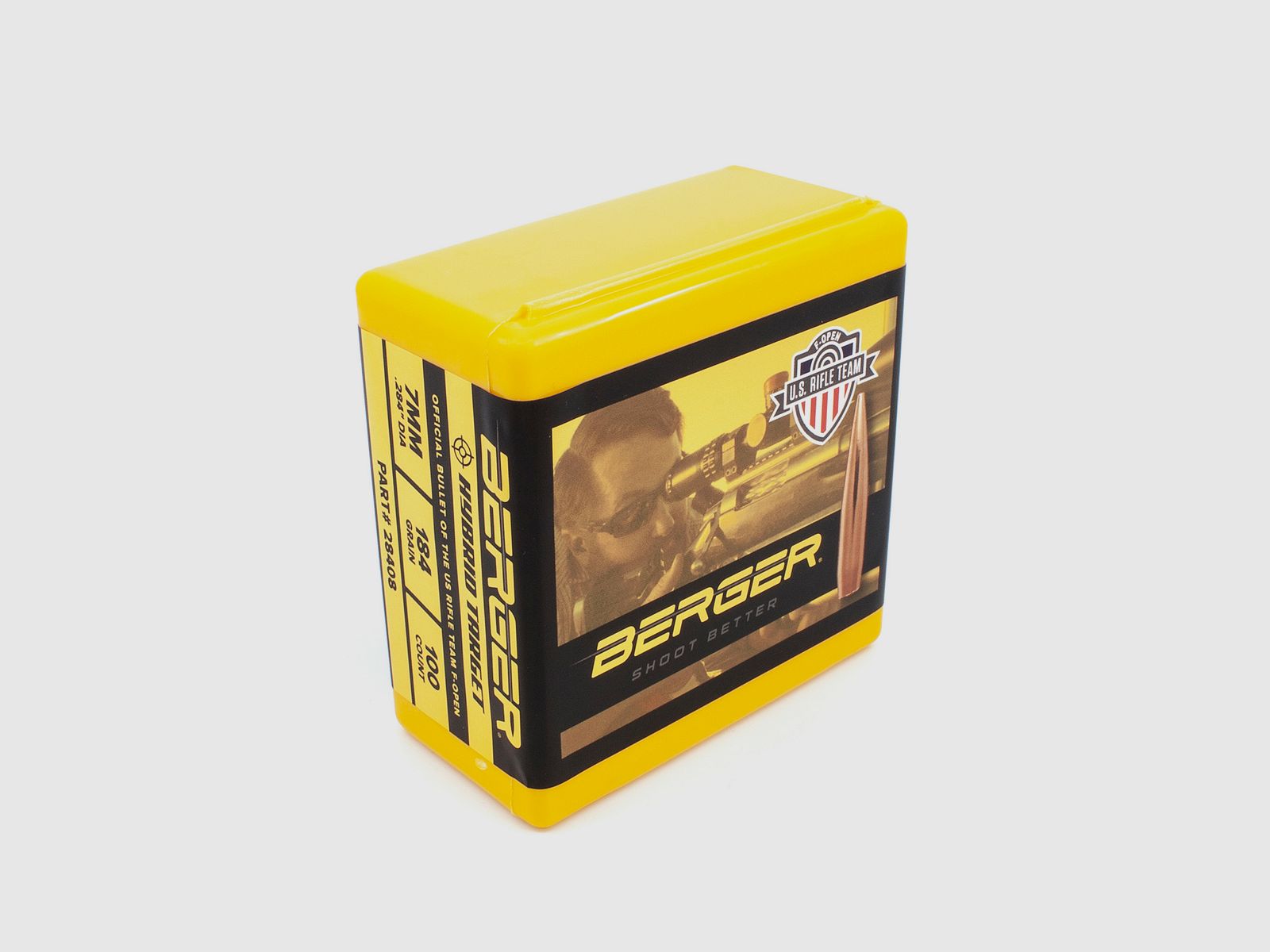 Berger Geschoss 7mm/.284 F-Open Hybrid Target 184GR 100 Stück