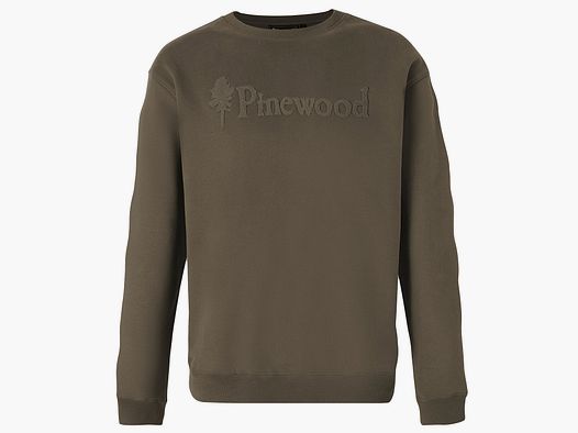 Pinewood Sweater Värnamo Logo Dark Green