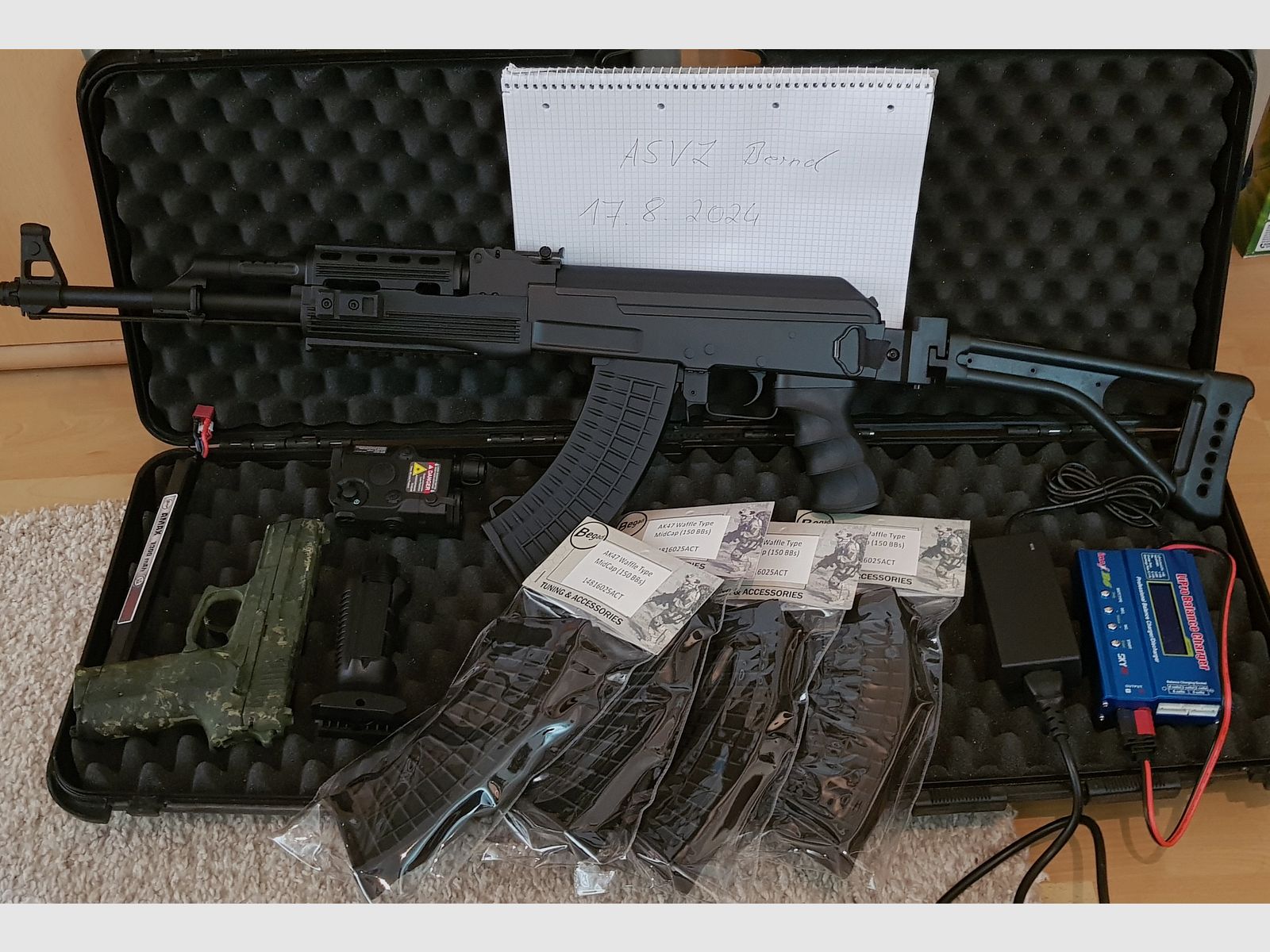 Ak 47 Airsoft neu 1.8j (komplett set),