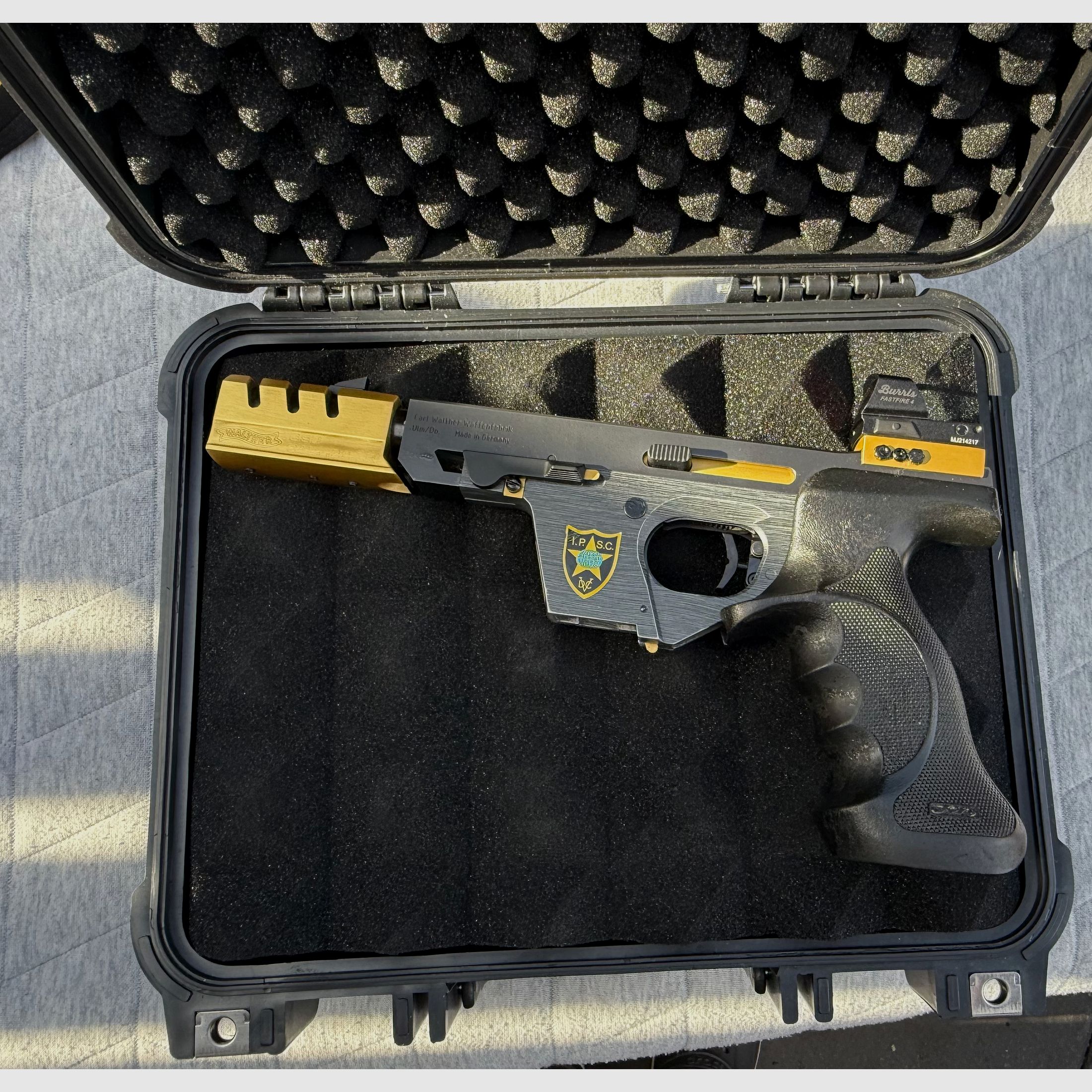 Walther GSP Expert .22lr very good condition, a lot of accessories Unique appearance with stock