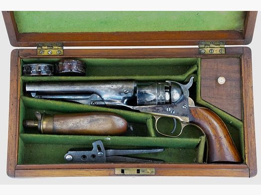 Colt Model 1862 Police von 1863 in Holzschatulle