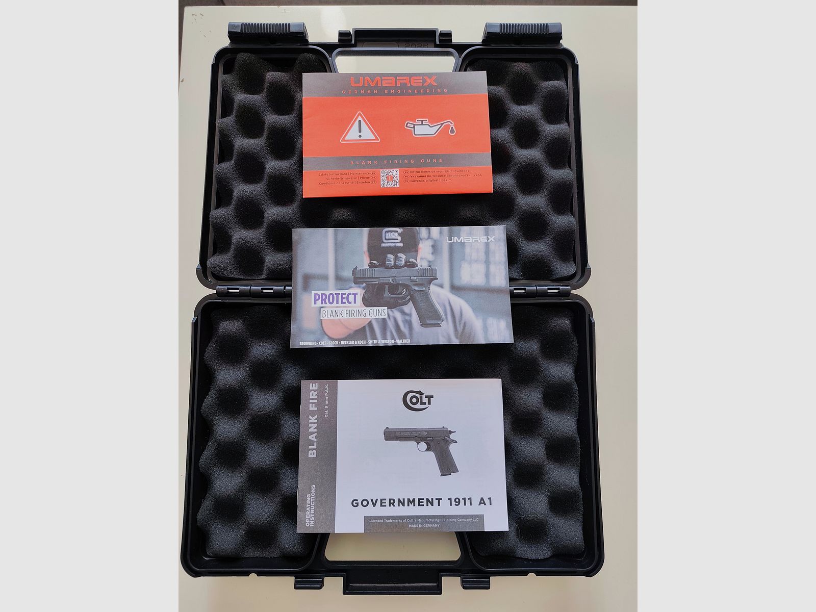  Colt Government 1911 UMAREX Koffer mit Bedienungsanleitung 