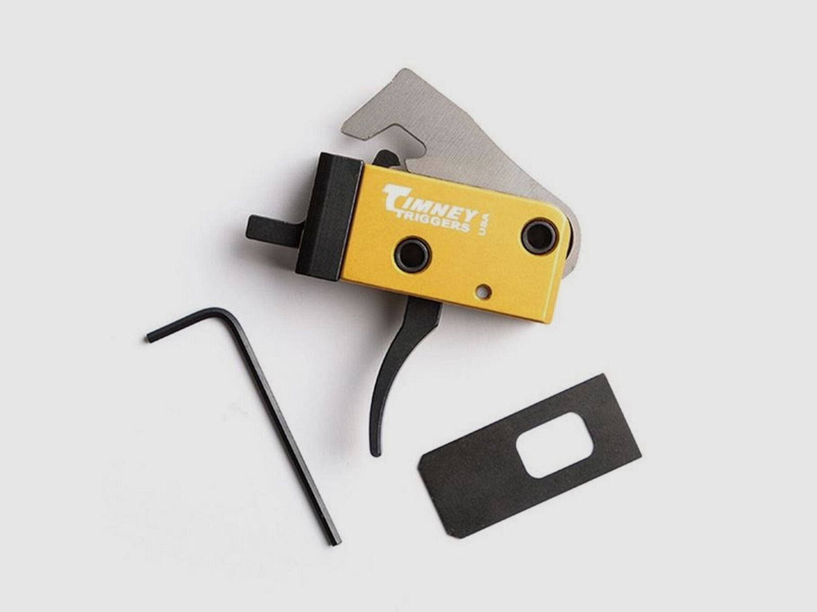 Timney Trigger Solid Curved 3lbs AR PCC 9mmLuger/.40S&W/.45Auto