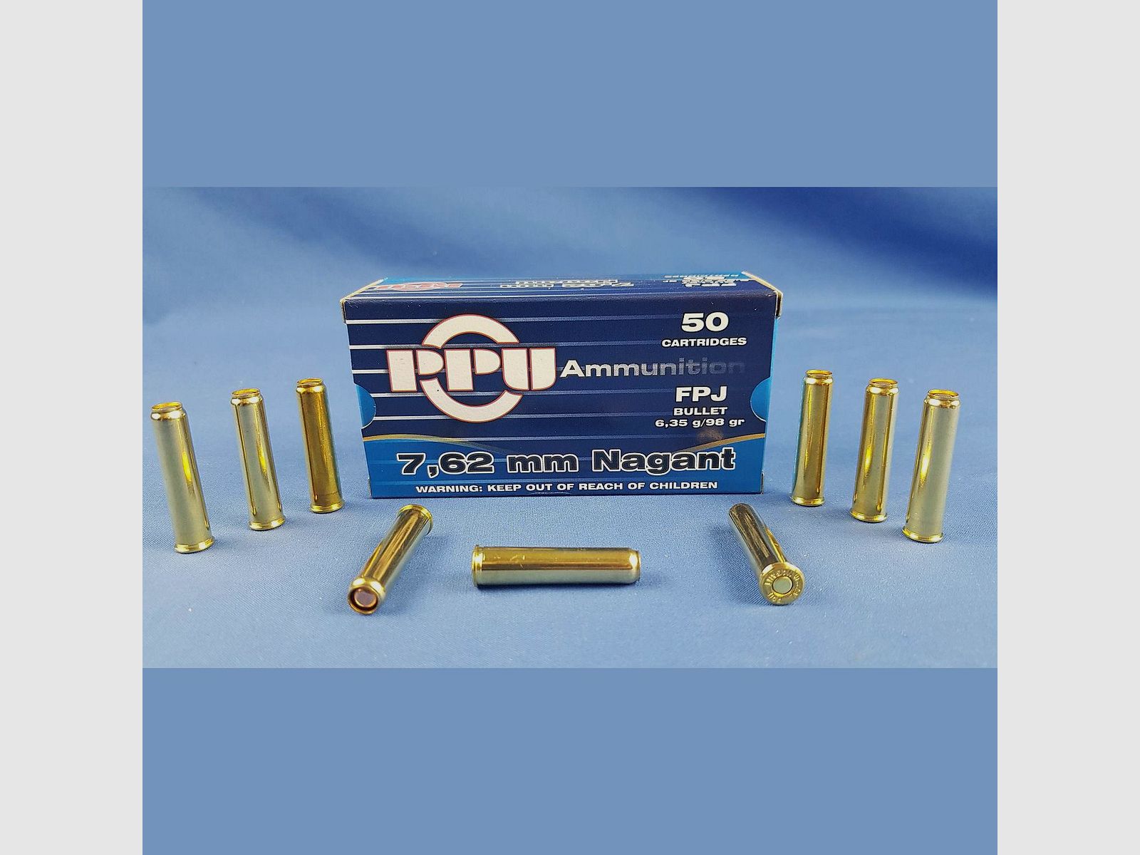 PPU 7,62mm Nagant FPJ 6,35g 98grs