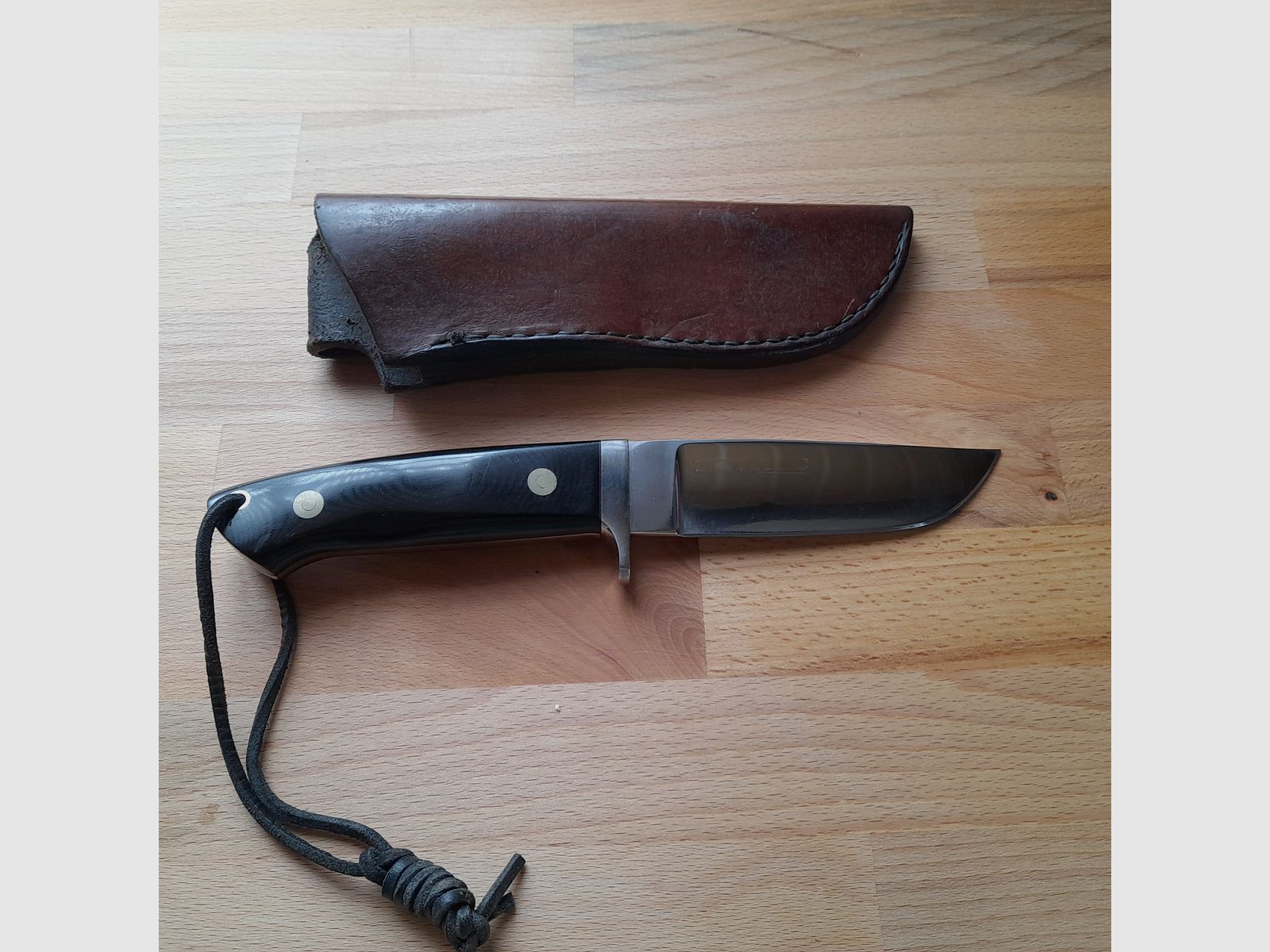 Wolf Borger Messer – vor ca. 35 Jahren auf einem Messermacher Treffen - Messe in Graben-Neudorf von ihm persönlich gekauft.