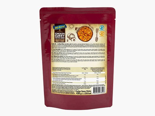 Bla Band Bla Band Curry-Hühnchen mit Reis