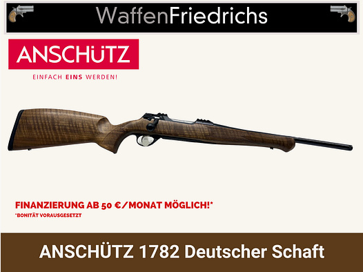 ANSCHÜTZ 1782 Deutscher Schaft - LL 47cm - Premium Holzklasse - WaffenFriedrichs