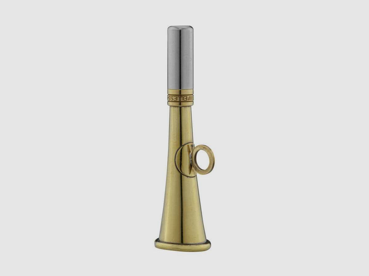 Runde Taschenhorn 12 cm poliertes Messing - Elless - Horn, Bild 1 von 3
