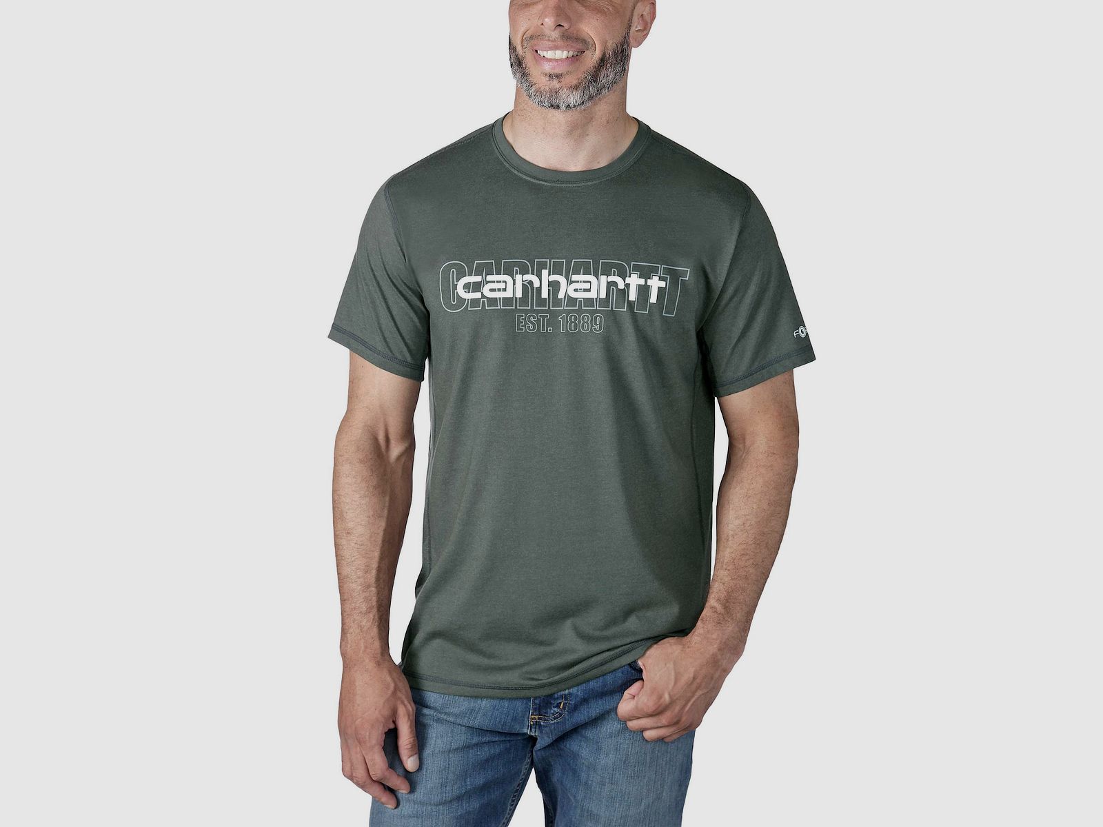 Carhartt Force Graphic T-Shirt Uomo Carbon Heather M