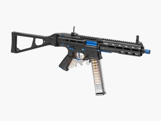 G&G PCC45 G2 mit ETU in Schwarz/Blau Airsoft - max 0,5 Joule