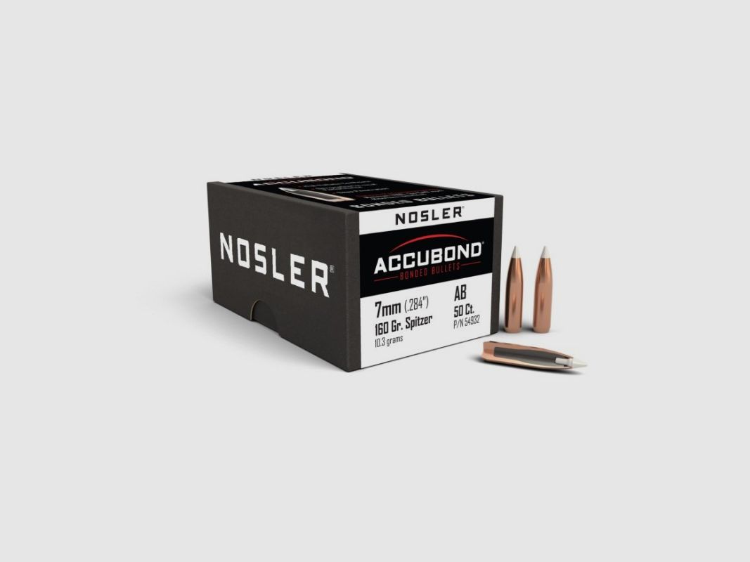 Proiettili cal. 7mm-160 Spitzer Nosler Accubond 50 pz.
