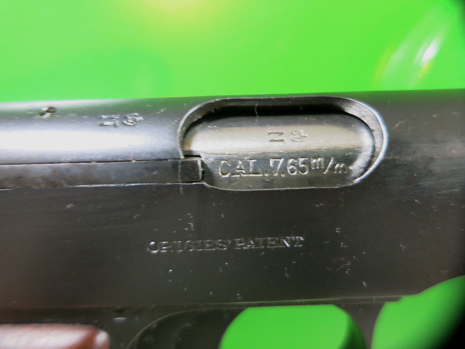 Ortgies; Deutsche Werke Erfurt; 7,65 Browning Polizeipistole Wehrmacht      #47-
