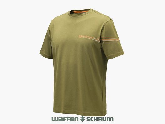 Beretta T-Shirt Men Beretta Lines Dark Earth