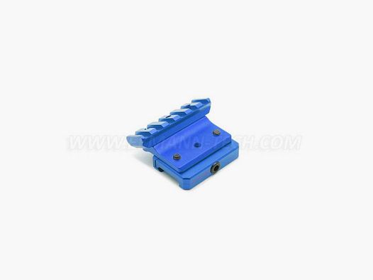 TONI SYSTEM SM30 Zielfernrohrmontage 30° für AR15, Farbe: Blau