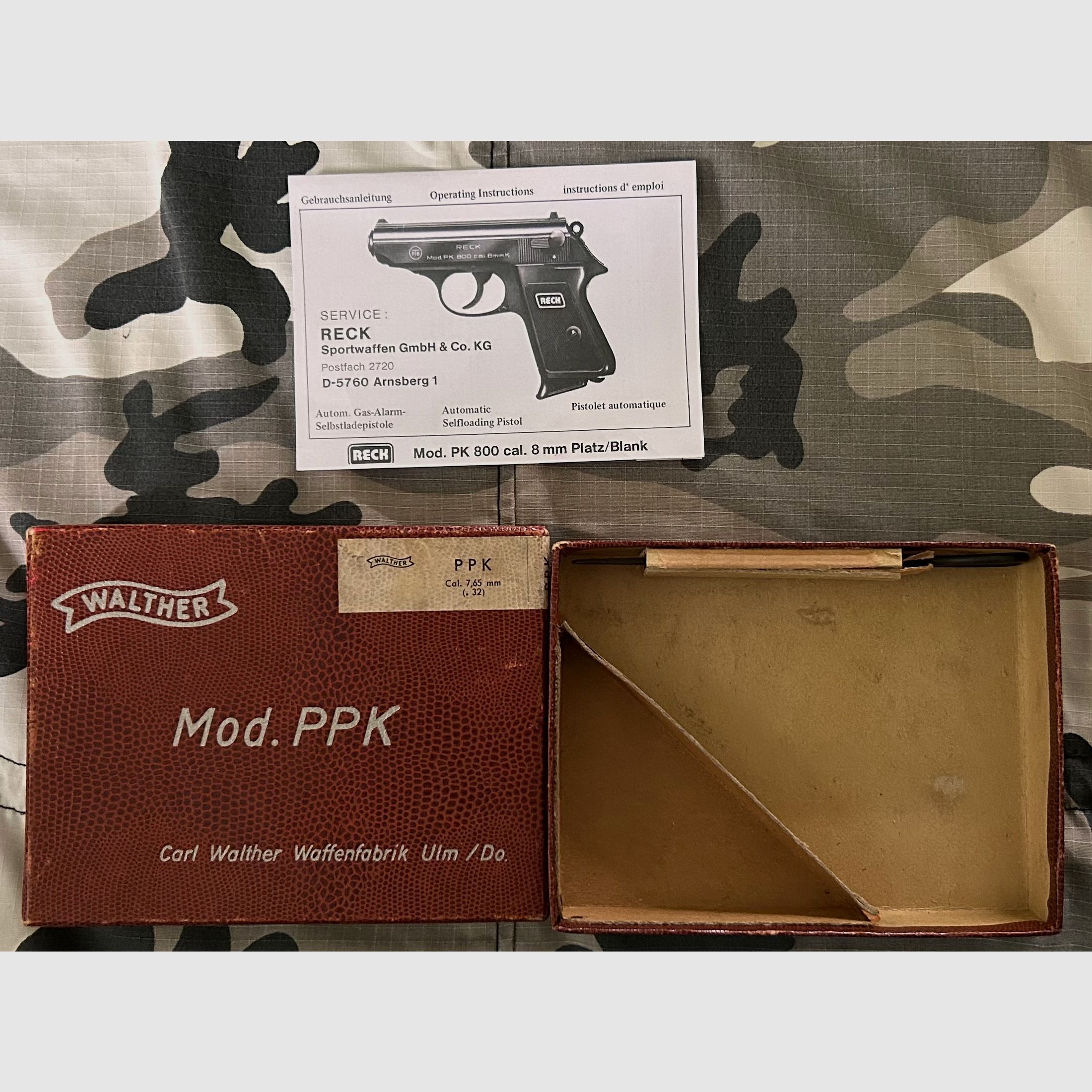 Reck PK 800 PTB 196 unweakened cartridge chamber, evil muzzle