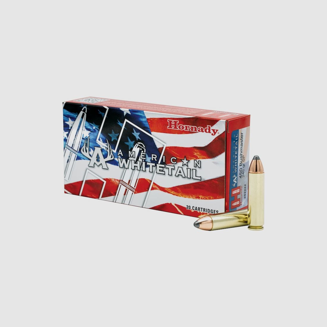 Hornady American Whitetail .450 Bushmaster 245GR JSP 20 cartucce