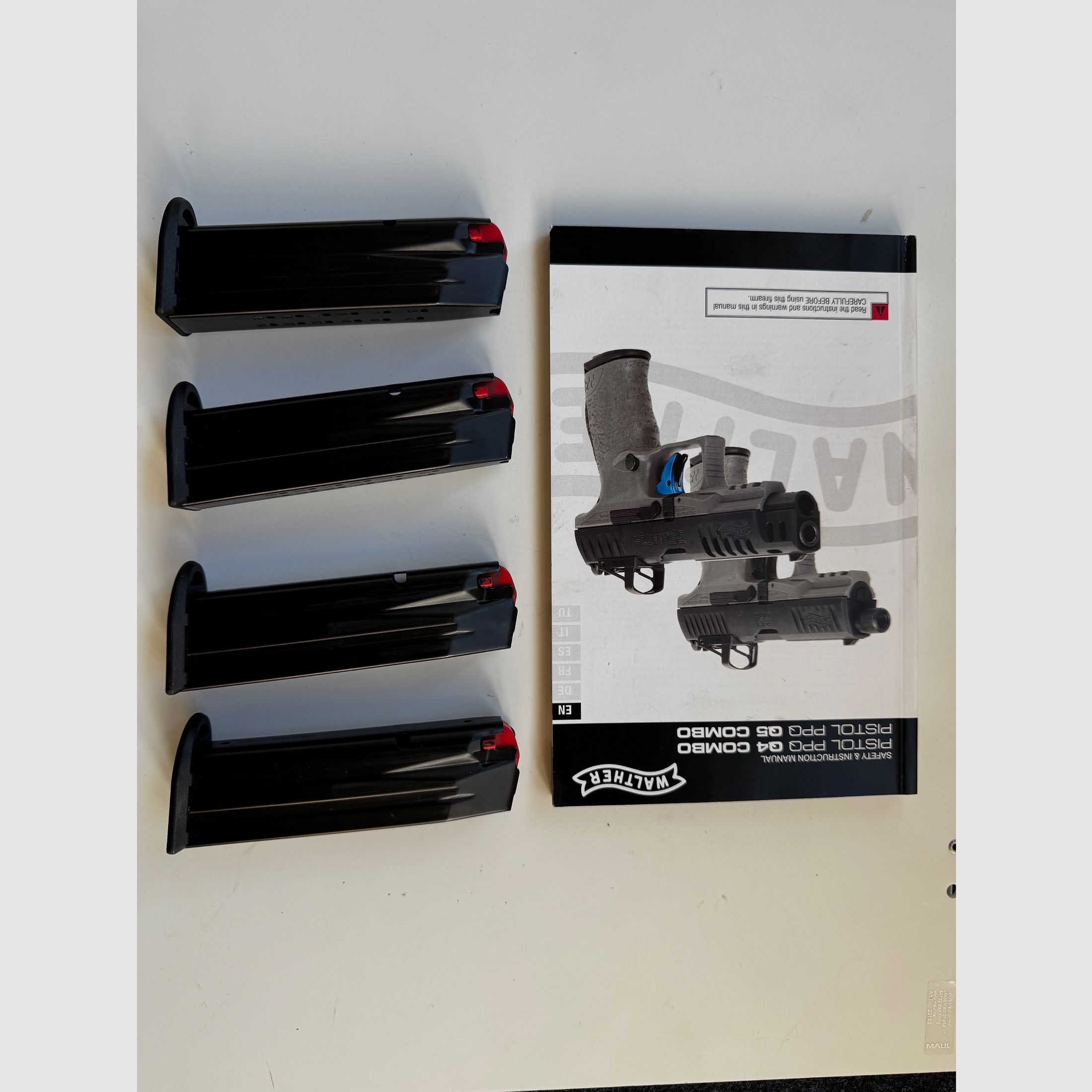 Walther PPQ Q5 Match (9×19 mm) — rama polimerowa • 4 magazynki • walizka + pełne akcesoria • zamontowany celownik punktowy Walther RMS C