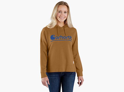 Carhartt Fiber-Serie Grafik-Hoodie, Damen, Carhartt® brown, L