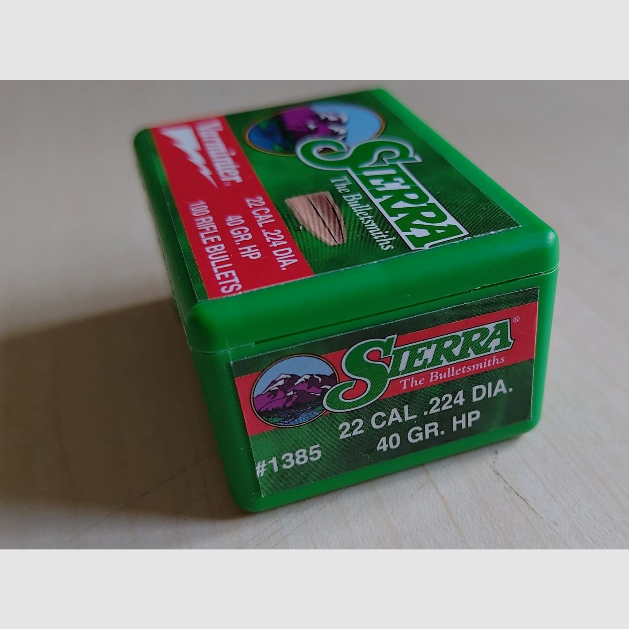 Sierra Varminter 22 cal .224 dia. 40gr hp Geschosse 93 Stück